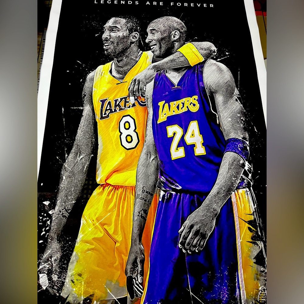 Kobe Bryant Canvas Lakers Poster